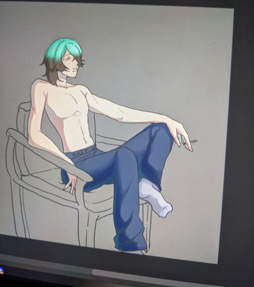 full body (flat color \ sketch) 4$